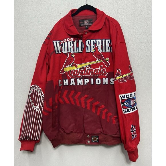 St. Louis Cardinals JH Design 2006 World Series Champions Red Jacket Adult XL - Picture 1 of 12